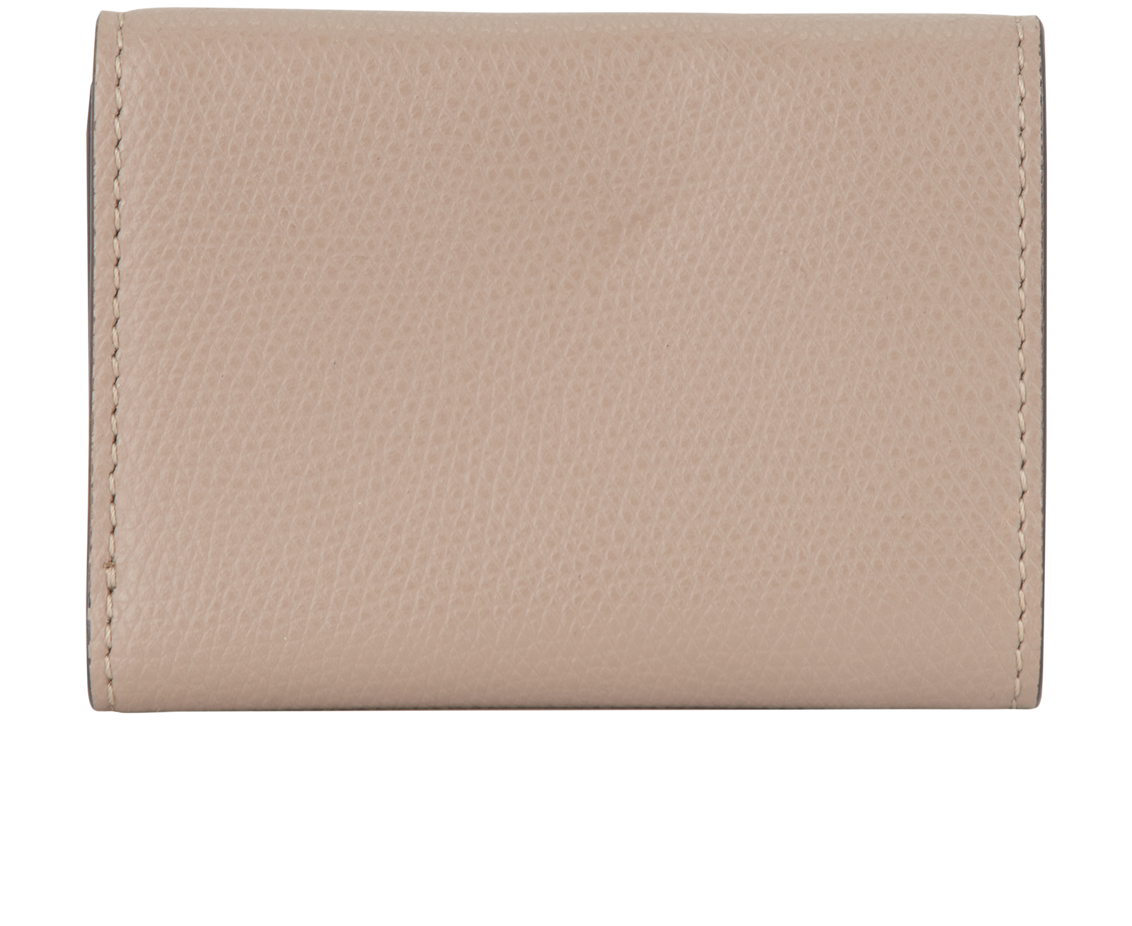 Fendi F Micro Tri-Fold Wallet, &pound;275, Accessories, Taupe, Leather, Back view